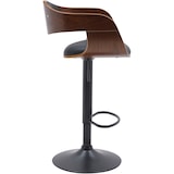 thumbnail of Tabouret de bar Kingston Noyer / Noir/Similicuir