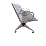 thumbnail of Banc en métal pour salle d’attente, sièges de bureau, bancs en acier pour le studio professionnel et salle d’attente 3 places
