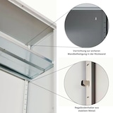 thumbnail of PROREGAL Stahlschrank BEE mit 8 verzinkten Fachböden | HxBxT 195x92x60cm | Grau-Grau | Werkstattschrank Werkzeugschrank Aktenschrank Universalschrank
