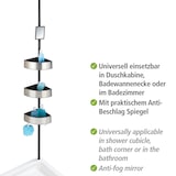 thumbnail of WENKO Teleskop-Duschecke Mod. Premium Big Black