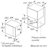 thumbnail of Neff N 50 Einbau Mikrowelle Schwarz HLAWD23N0 mit Reinigungssystem, 38 cm Nische, 800 W, 20 Liter