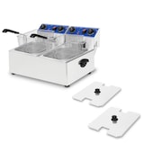 thumbnail of VERTES Freidora eléctrica profesional 2x 10L (2x 3000W, 230V, principio de zona fría, temperatura 50-250°C, 2 cestas para freír)