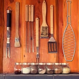 thumbnail of Relaxdays Fischbräter 6er Set, Edelstahl, mit Griff, 54 cm lang, Fischhalter zum Grillen, Grillguthalter Fisch, silber