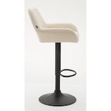 thumbnail of Conjunto de 2 bancos de bar Braga em imitação de pele creme/preto