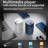thumbnail of Videoprojecteur LED Portable 800 Lumens Idéal Pour Home Cinéma Blanc YONIS