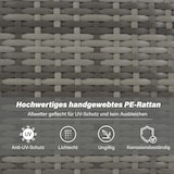 thumbnail of Merax Gartenlounge-SetRattan Sonneninsel Sitzgruppe, Sofa mit Sonnendach, Outdoor Gartenmöbel, Terrassenmöbel, wetterfest - grau