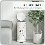 thumbnail of Abfalleimer Kunststoff Elfenbein 36x30x63,5 cm, 30 L, mit Pedal, Deckel und herausnehmbarem Inneneimer