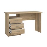 thumbnail of WellHome - Mesa de Escritorio con 3 Cajones en color Roble 121 x 49 x 73 cm - Duero Oak