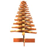 thumbnail of vidaXL Weihnachtsbaum zum Schmücken Wachsbraun 100cm Massivholz Kiefer