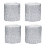 thumbnail of 4 Krepppapier Rollen 5cm x 10m Krepp Papier Set zum Basteln Dekorieren Kreppband Floristenkrepp Hochzeit Bastelbedarf Bastelzubehör Silber metallic