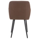 thumbnail of Conjunto de 4 cadeiras de jantar Shila marrom/tecido