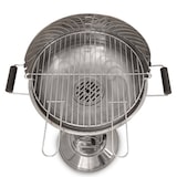 thumbnail of ACTIVA Edelstahl Holzkohle Säulengrill "Bavaria" mit 40 cm großen verchromten, verstellbaren Grillrost und Lüftungsregler in der Säule
