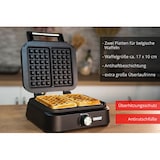 thumbnail of Unold Belgisches Waffeleisen Brüssel 48275 – 1.500 W, für 2 Belgische Waffeln 17x10 cm, PFAS-freie Keramikbeschichtung, stufenlos regelbar