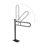 thumbnail of Standklappgriff Bodenmontage 80 cm Stützgriff Bodenstützgriff Schwarz