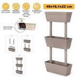 thumbnail of ArtPlast - Vertikaler Blumentopf aus Kunststoff 3 Ebenen