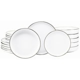 thumbnail of CreaTable Nordic Festive Weiss Tellerset 18-tlg Steinzeug