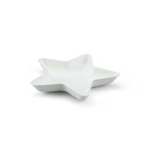 Teller aus Zuckerrohr in Weiss, Stern, Ø 140 x h 15 mm, 20 Stück