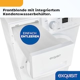 thumbnail of Exquisit Wärmepumpentrockner, 7kg Fassungsvermögen, vollelektronisch, 16 Programme, Knitterschutz, TWP701-030E weiß