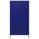thumbnail of vidaXL Kleiderschrank Marineblau 90x50x180 cm Stahl