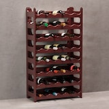 thumbnail of ARTECSIS Weinregal stapelbar Kunststoff für 48 Flaschen, stabiles Flaschenregal für Gastronomie und Lagerraum, erweiterbare Weinlagerung, Braun