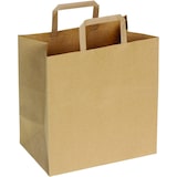 thumbnail of DeinPack Umweltschonende Papier Tragetaschen 50 x braune Papier Tüten 26 x 17 x 26 cm
