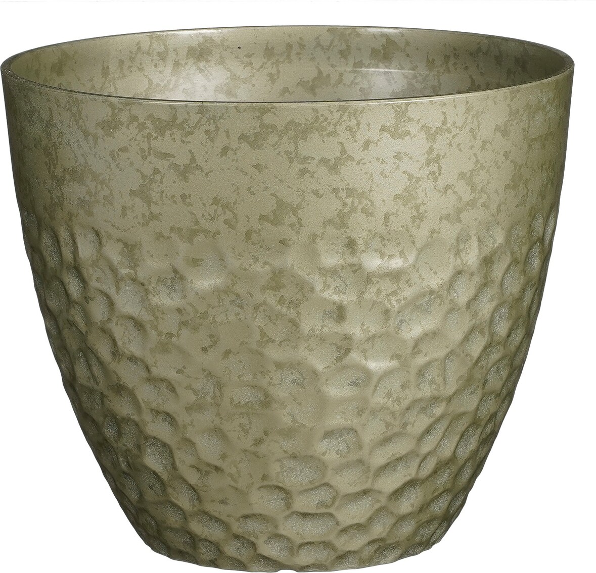 Bravo Topf rund grau gehammert - h26xd30,5cm