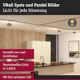 thumbnail of Paulmann URail Schienenspot 3-Step-Dim Hildor  850lm 15W 3000K dimmbar 230V Chrom matt 96787