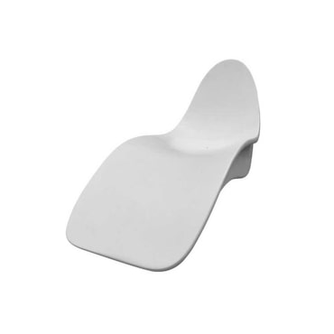 Sined VENERE Fibreglass chaise longue Anatomicamente moldado para o máximo conforto, Branco