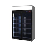 thumbnail of Gasfrit- Armario expositor para bebidas refrigerado 2 puertas SUBZERO 1253 x 750 x 2080 mm 1300 litros  refrigeración ventilada Luz led colorida