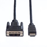 thumbnail of VALUE monitorkabel DVI (18+1) / HDMI M/M, zwart, 5 m