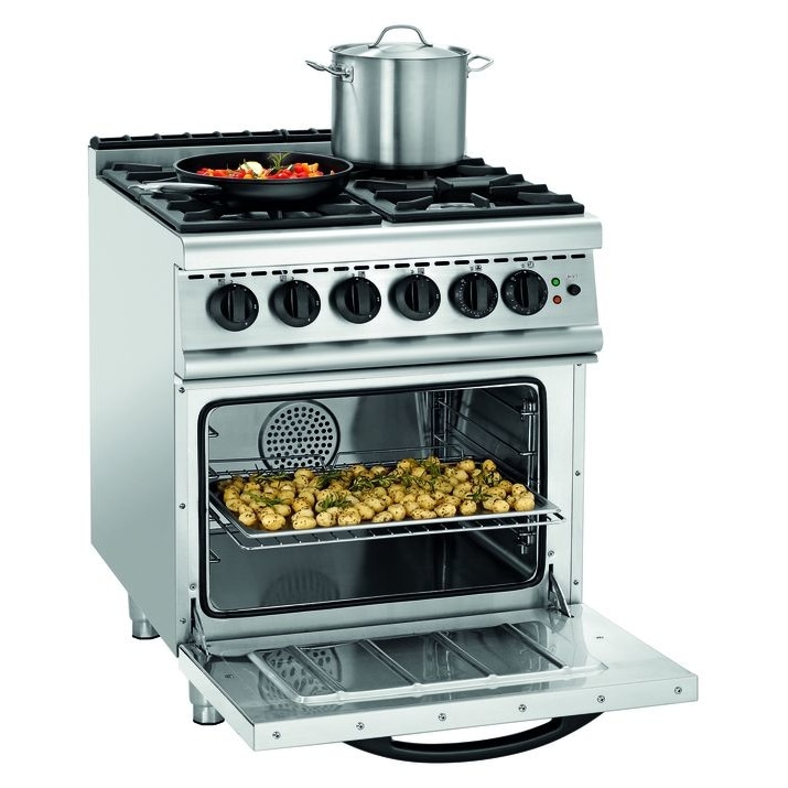 Fogão a gás de 4 bicos 700 x 700 x 910 mm