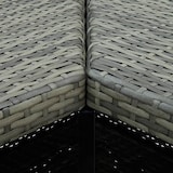 thumbnail of 8-tlg. Gartenbar-Set mit Kissen Poly Rattan Grau