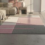 thumbnail of Teppich Flur Kariert Pflegeleicht Waschbar Strapazierfähig Wohnzimmer Schlafzimmer Pink 280x370 cm – MONZA von Kadima Design