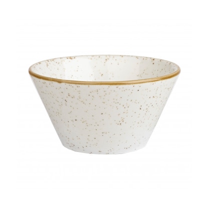 Stonecast Bianco Coppetta Ø Cm 12,1x6,5 Cl 34 Bianco Puntinato Churchill Swhsze1 Confezione Da 12