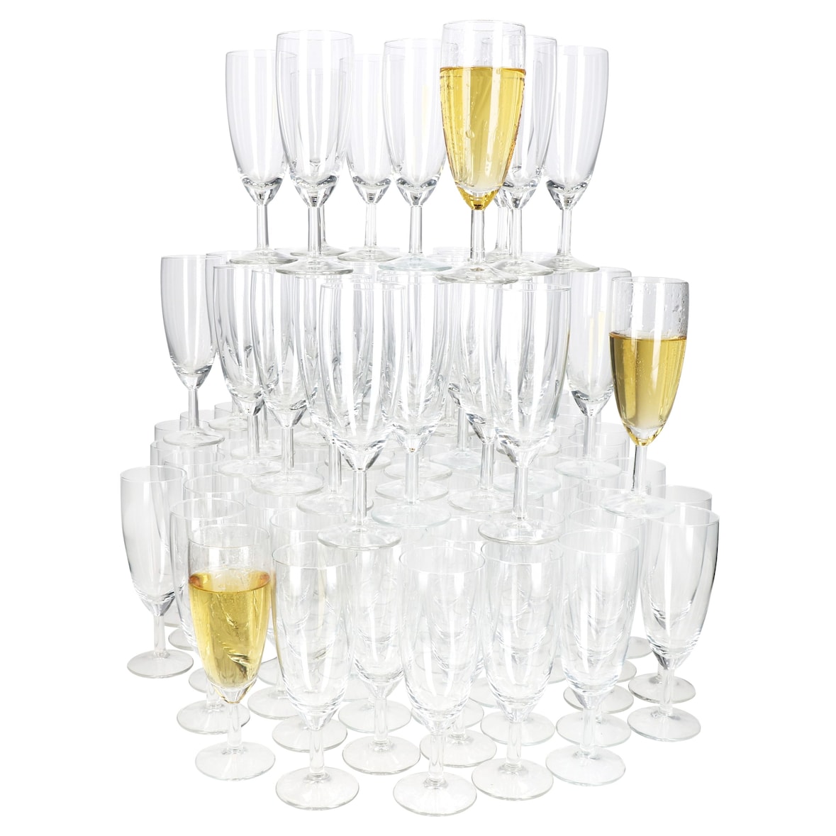120er Set Royal Sektgläser geeicht 0,1L Champagner-Glas klare Sektflöte Party