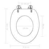 thumbnail of vidaXL Toilettensitz mit Soft-Close-Deckel MDF Wassertropfen-Design