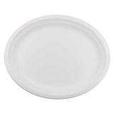 thumbnail of WISEFOOD 50 Teller - Zuckerrohr Teller - 26 cm (oval , weiß) Bagasse