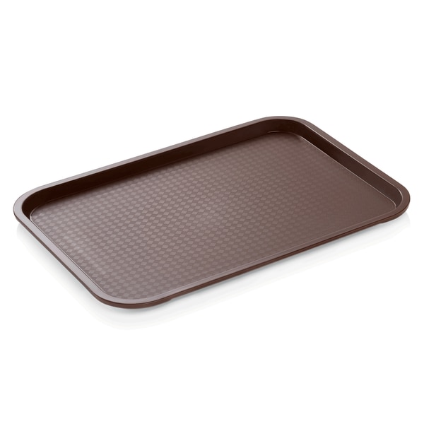 25x WAS Germany Gastro Tablett braun stapelbar 41,5 x 31 x 2 cm Serviertablett Polypropylen