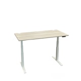 thumbnail of CEHA Büroschreibtisch Stockholm 160 x 80 cm elektrisch höhenverstellbar, stabiles und robustes Gestell weiß mit Tischplatte in Dekor Pflaume