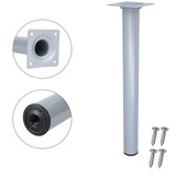 thumbnail of 4er Set Möbelstempel 300mm Möbelbeine Tischbeine Silber und Möbelfüße Stützfüße
