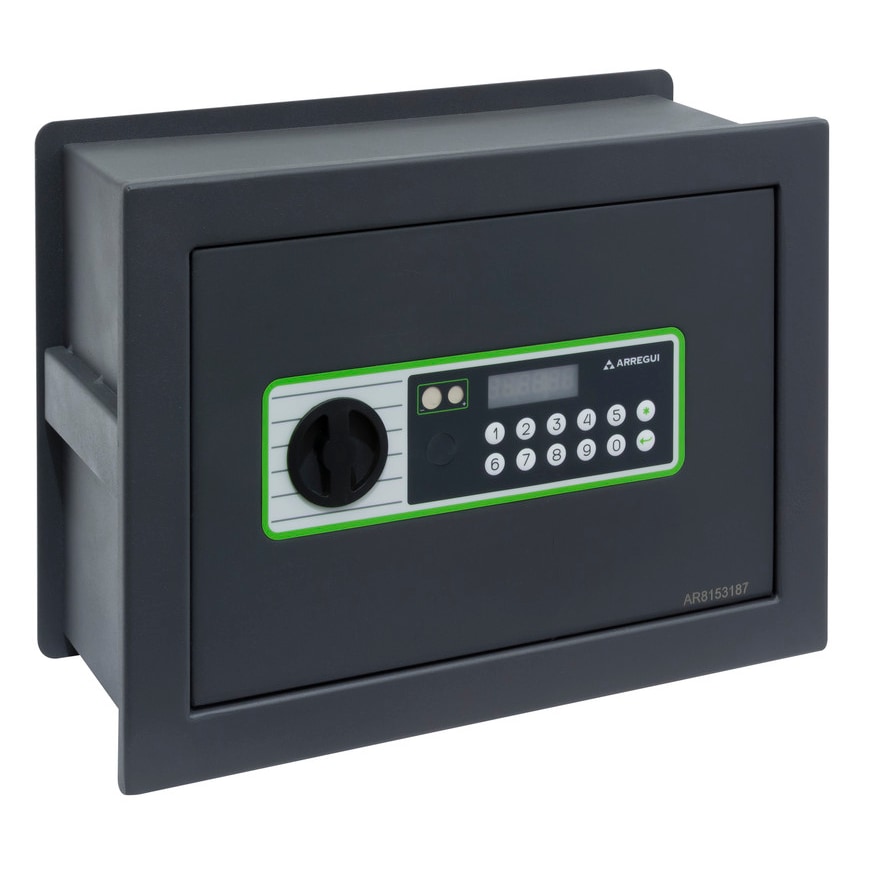 ARREGUI Supra 241120 Caja fuerte de empotrar a pared con cerradura de codigo electronico | Caja de Seguridad para casa y hogar | Fundo extensible
