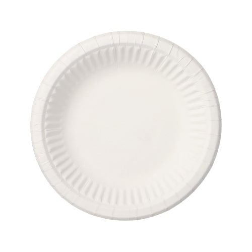 600 Schalen, Pappe `pure` rund Ø 19 cm · 3 cm weiss