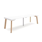 thumbnail of Consolle allungabile, Tavolo consolle allungabile , 262x90x73cm, Per 12 persone, Gambe in legno, Stile moderno, Bianco - 356_25