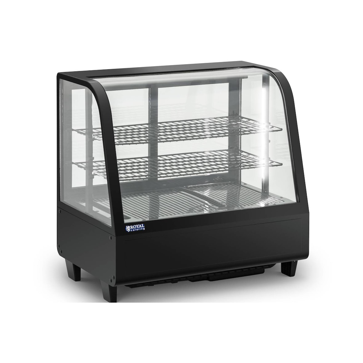 Royal Catering Vitrina refrigerada - 100 L -  - 3 niveles - negro