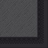 thumbnail of Mank Serviette Tissue Deluxe in Schwarz, 40 x 40 cm, 50 Stück, 1/4 Falz - 4-lagig