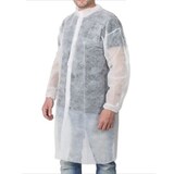 thumbnail of MONOUSO - Bata Visita TST PP con Velcro y Sin Bolsillo Blanco XL 25gr (100 Uds)