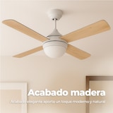 thumbnail of Ventilador de Techo EVVO V440 Wood – 106 cm, 4 Aspas Reversibles, LED 18W 3 Tonos, 3 Velocidades