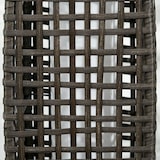 thumbnail of Outsunny linterna de jardín de ratán sintético luces solares exterior con luces LED encendido/apagado automático para terraza balcón patio 21x21x78 cm