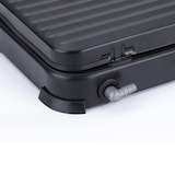 thumbnail of JATA JECG2702 - Fogão a gás portátil de 2 quemaidores com grelha. Para butano e propano. Tampa protectora extraível. Ideal para camping
