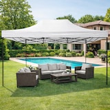 thumbnail of Gazebo Professionale 3x4.5 M Richiudibile Automatico In Acciaio E Telo Oxford 1200D PVC Impermeabile Anti UV Struttura a Fisarmonica con Sacche Bianco
